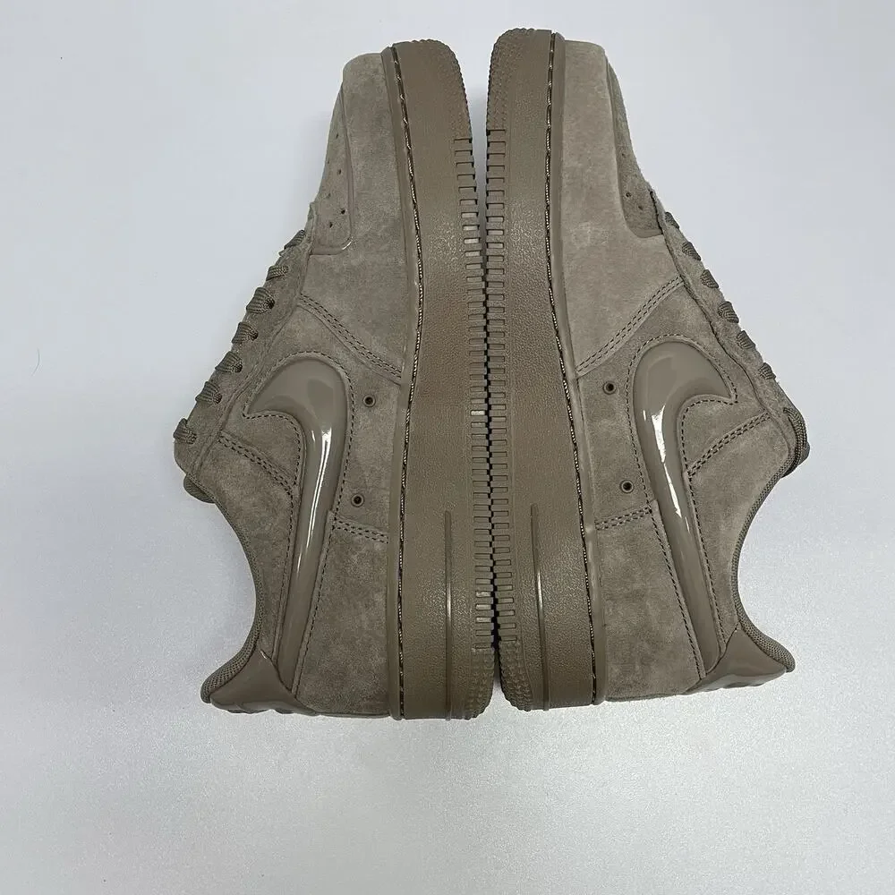 Nike Air Force 1 '07 Mink Brown Black HV4406 200 Size 8 Women Low Top Suede Shoe